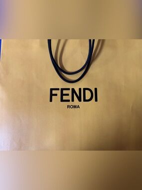 Fendi 💯% Authentic iconic luxury paper shopping bag. Like New Ideal for gifting
